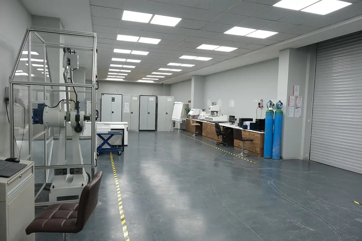 Arbeitsbereich des Prüflabors